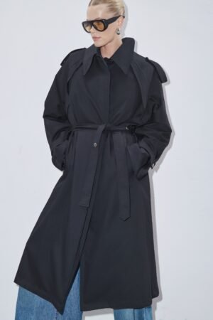 ATELIER TRENCH COAT BLACK